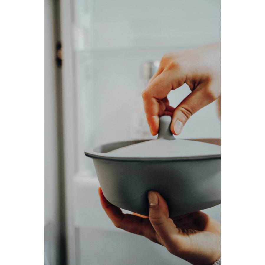 Silicone Feeding Bowl Elastic - 160 ML - Grey