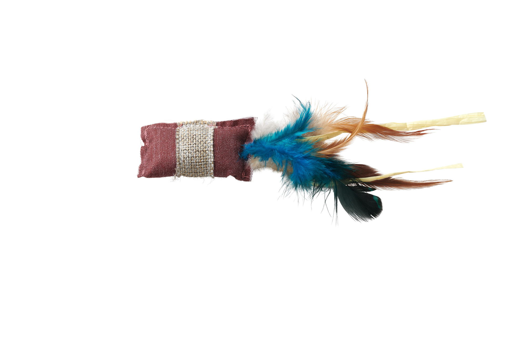 Toy Cat Kemi With Feathers - 10 CM