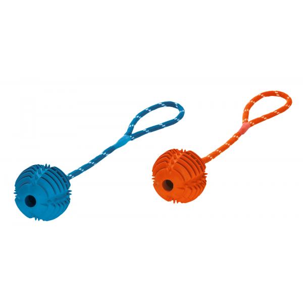 Dog Toy Training Tooth Ball Rope - 8 CM - Blue