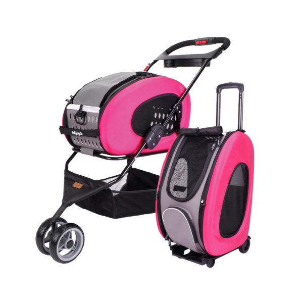 Combo Eva 5-in-1 Stroller - Hot Pink